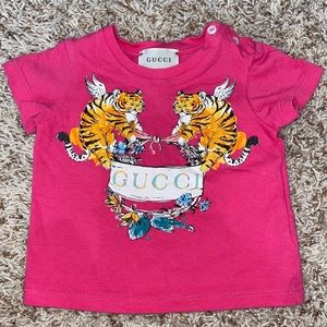 Gucci Baby Pink Logo Shirt